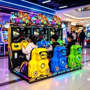 Máquina de Juego de Carreras para Niños, Operada con Monedas, Máquina de Juego de Conducción de Autos de Carreras, Juego de Arcade de Carreras para Niños en Interiores - Product Image 4