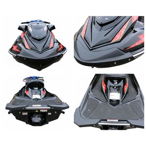 Lancha de alta velocidad de 1300cc, de fibra de vidrio, para deportes acuáticos en lagos y ríos, para 2 personas, roja, de carreras. - Product Image 5