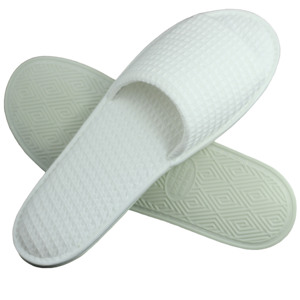 Vente en gros de pantoufles chinoises pantoufles d'hôtel en molleton de <span class=keywords><strong>velours</strong></span> corail avec logo personnalisé pantoufles jetables d'hôtel - Product Image 5