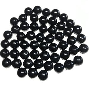 Cabujón de Ónice Negro Natural de 8 mm al por Mayor, Certificado por IGI, Tratado Térmicamente, Piedra Preciosa Suelta de Buena Calidad, Piedra Calibrada a Granel - Product Image 2