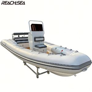 <span class=keywords><strong>Bateau</strong></span> en fibre de verre Mehler PVC 580 cm <span class=keywords><strong>1</strong></span>,2 mm pour 10 personnes avec cabine pour la pêche et les relevés Reachsea, faible MOQ - Product Image 1