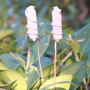 Bijoux Daisy - Ornement floral en cristal rose naturel, baguette magique <span class=keywords><strong>Harry</strong></span> Potter faite à la main pour le jardin - Product Image 3