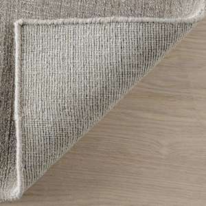 Tapis décoratif minimaliste contemporain pour salon et chambre, en mélange de laine haute et basse densité, tissé à la main, moderne et texturé, pour la maison, couleur Tan - Product Image 6