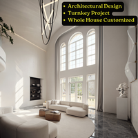 Paquete de Renovación de Viviendas Tradicionales, Diseño Interior Clásico Americano con Suministro de Materiales, Visualizaciones 3D y Planificación de Espacios