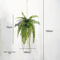 Plante artificielle suspendue d'intérieur, type fougère, écologique, légère, durable, verdure suspendue pour la décoration intérieure
