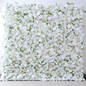 Fondo de Tela de Pared de Flores Artificiales de Buena Calidad para Decoración de Fiestas, en Stock en Almacén de EE. UU. - Product Image 5