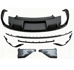 Car Q3 SQ3 Rear Diffuser Body Kit Rsq3 Style Rear Bumper <b>Splitter</b> <b>Lip</b> With Tips for Audi Q3 SQ3 2019 2020 2021 2022 2023 - Product Image 1