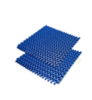 Chaînes en plastique modulaires à mailles AS-FLEX AF2400 Series Nub Top, antibactériennes, durables, respirantes, résistantes au feu, faciles à utiliser pour les convoyeurs
