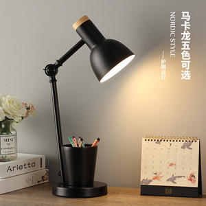Lámpara de Escritorio LED de Estilo Nórdico, Moderna, Enchufable, con Portalápices, Protección Ocular para Estudiantes, Lámpara de Noche para Dormitorio de Niñas - Product Image 4