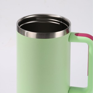 <strong>USA</strong> Stock 40oz 304 Stainless Steel Thermos <strong>Cup</strong> Car <strong>Cup</strong> with Handle and Straw Conveniently Designed Vacuum Travel Tumbler - Product Image 3