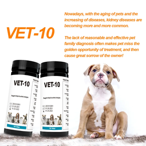 Bandelettes de test urinaire vétérinaire à 10 paramètres (100 unités) - Certifié CE ISO - Détection du diabète, des cétones sanguines, des infections urinaires chez les chiens/chats - Test en 30 à 120 secondes - Utilisation facile - Product Image 2