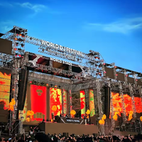 Location d'écran LED intérieur/extérieur, mur LED couleur pleine résolution P2.6 P2.9 P3.91, mur vidéo LED pour festival de musique et événements