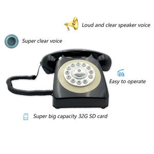 هاتف عتيق قابل للتخصيص كسجل صوتي للضيوف في حفلات الزفاف والمناسبات - Product Image 6