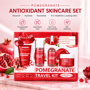 Produits de soin coréens en marque privée, bio, véganes, antioxydants, unifiants du teint, coffret soin à la grenade pour peaux noires - Product Image 1