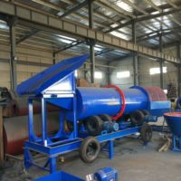 Laveuse rotative à tambour pour le lavage du sable de silice et des agrégats, taux de récupération élevé avec système de pulvérisation d'eau
