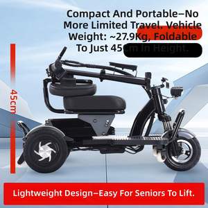 Scooter de Movilidad Plegable al por Mayor de Fábrica para Personas Mayores y Adultos con Discapacidad, Triciclo Eléctrico de 3 Ruedas para Viajes de Ocio - Product Image 3