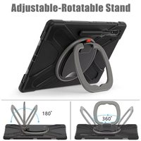 Étui de tablette en silicone robuste antichoc rotatif à 360 degrés pour Samsung Galaxy Tab S11 Ultra 14,6 pouces 2025 Housse de protection