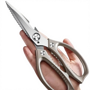 Forbici da Cucina Tedesche in Acciaio al Titanio, Multiuso, Rinforzate per Tagliare Ossa di Pollo, Anatra, Oca e Alimenti, Confezione Multipla - Product Image 1