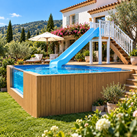 Toboggan aquatique commercial en fibre de verre pour piscine, équipement de glisse aquatique extérieur pour hôtel, complexe hôtelier, parc, aire de jeux