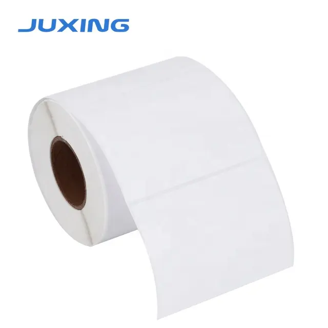 Juxing 60*30mm*1500pcs Thermal Transfer Wine Label Sticker Shrink Wrap paper roll