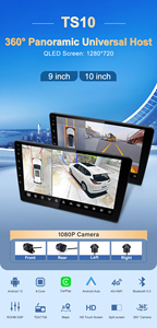TS10 8CORE 360 ° Lecteur Android universel pour voiture 9'' 10'' 4G WIFI Carplay sans fil Navigation GPS Écran multimédia - Product Image 6