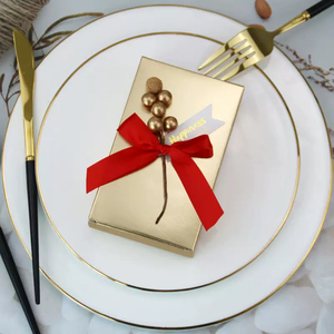 Scatola di Lusso Dorata <span class=keywords><strong>per</strong></span> Caramelle, Bomboniere <span class=keywords><strong>per</strong></span> Matrimoni, Confezione Regalo in Carta <span class=keywords><strong>per</strong></span> Cioccolatini - Product Image 6