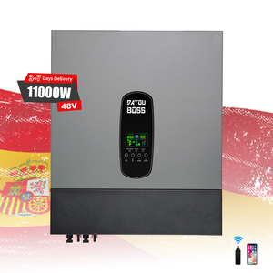 สเปน มีสินค้าในสต็อก ออฟกริด เพียวไซน์เวฟ 11KW 48V 220V ตัวแปลงไฟสามเฟส ระบบไฮบริดพลังงานแสงอาทิตย์ พร้อมเครื่องชาร์จ UPS Datouboss - Product Image 2