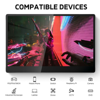 Monitor Portátil para Juegos con Pantalla Táctil IPS Full HD 1080P de 16 Pulgadas, con USB Tipo-C, Aleación de Aluminio y Retroiluminación WLED