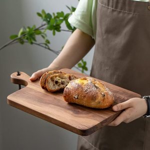 Planche à découper en bois Yifan, rectangulaire, durable, pour servir steak, pain, fromage - Product Image 1