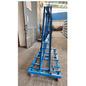 <span class=keywords><strong>Dolly</strong></span> Transportasi Panel Kaca Gudang Portabel dengan Kontainer Roda Empat, Baja Q235, Dapat Disesuaikan OEM - Product Image 6