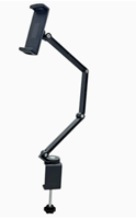 Support magnétique pour téléphone et tablette en alliage d'aluminium, pliable, gain de place, bras rotatif à 360 degrés, support de bureau portable