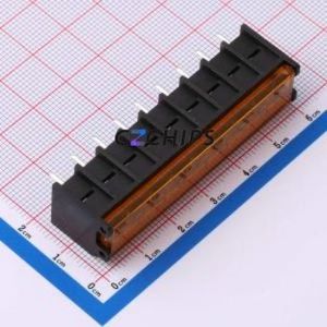 DBT50G-6.35-9P-BK-P OGC Barrier Terminal Block Through Hole,P=6.35mm Connector Three Sides 6.35mm 1x9P Edge Pin - Product Image 1