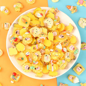 Nouveaux accessoires en résine dessin animé Transparent couleur mélange bricolage crème colle étui de téléphone portable Patch acrylique charme - Product Image 5