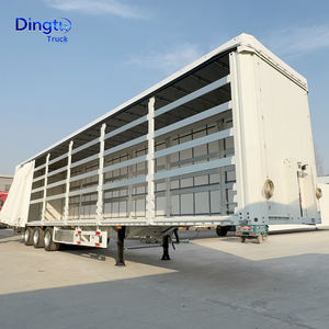 Semirremolque de 40/45/53 pies con puerta lateral de lona, cortinas tipo <span class=keywords><strong>Tautliner</strong></span>, material de acero, en venta - Product Image 4