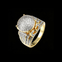 Bagues pour hommes en argent sterling 925 serties de pierres CZ de haute qualité au design luxueux pour spectacle de costumes