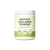 Complément beauté pour la peau, collagène naturel au matcha, sans goût de poisson, sans additifs artificiels, formule faible en sucre, nutrition quotidienne
