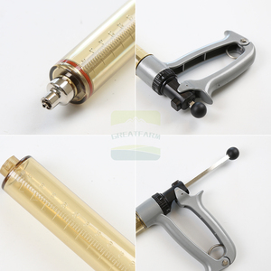 Jeringa Veterinaria Semiautomática para Uso Agrícola, 25ml 50ml, Dosificación Ajustable, Inyector de Animales para Vacunación de Ganado - Product Image 6