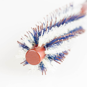 Cepillos de pelo redondos de nailon para peluquería, mezcla de cerdas de jabalí, cepillo de madera C002 - Product Image 5