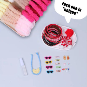 Macaron lông Ribbon bó hoa mẫu giáo DIY Câu Đố mã hóa Twirl dính kẹp tóc vui vẻ cha-con giáo dục handmade Craft cho - Product Image 4