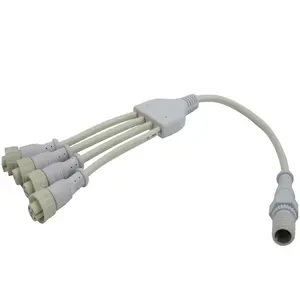 Connector AOHUA Customized White Power Wire Splitter Waterproof Y Connector Cable