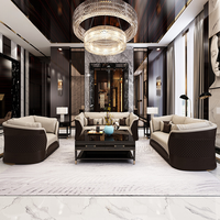 Canapé d'angle de luxe haut de gamme 1, 2 ou 3 places en cuir véritable, design moderne, pour maison, hôtel, villa
