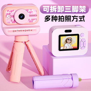 กล้องดิจิตอลขนาดเล็กสำหรับเด็ก 2.0 HD วิดีโอ กล้องเซลฟี่สำหรับนักเรียน สีชมพู สีม่วง พร้อมเครื่องอ่านการ์ด 32G - Product Image 3