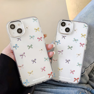 เหมาะสำหรับ iPhone 17 Pro Max เคสใสแบบนิ่มลายโบว์สีสันสดใสเต็มจอพร้อมรูขนาดใหญ่ เคสกันกระแทก - Product Image 2
