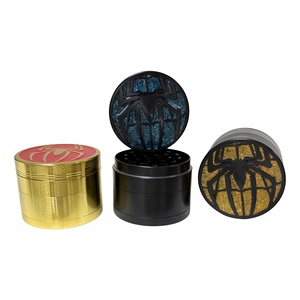 Portable 4 Piece Design Metal <b>Grinder</b> Zinc Alloy 40mm Small Size Tobacco <b>Herb</b> Spice <b>Grinder</b> - Product Image 3