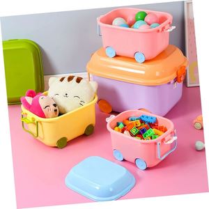 Oem China Wholesale <b>Stackable</b> Durable PP Plastic Food <b>Container</b> Cute Design 1-2L Capacity Living Room <b>Storage</b> Bin - Product Image 4