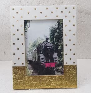 Wholesale Eco-Friendly MDF Board <b>Photo</b> <b>Frame</b> Grey Shade Resin Brass Inlay Hot Selling Fashionable 4x6 5x7 <b>8x10</b> 6x8 Logo - Product Image 6