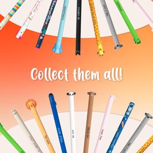 Set per Ritorno a Scuola per Studenti Penna Cancellabile con Simpatici Animali Cartoon Refill Blu-Nero 0,7 mm Cancelleria per Ufficio e Studenti - Product Image 3