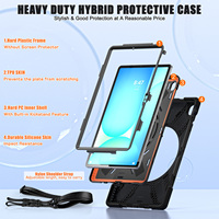 360 derece dönen 13.1 inç ağır plastik Tablet kapak için Kickstand ile Samsung Galaxy Tab S10 Fe artı dayanıklı