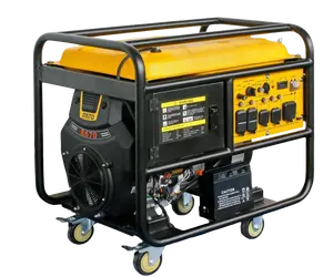 YHS-OT-004 3kva 3kw 3 3 Phase Electric Start Portable Gasoline Petrol Engine Generator Homemade