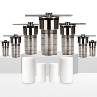 Autoclave hydrothermique en acier inoxydable avec revêtement PTFE, cuve de réaction avec moteur, capacité de 100 ml, pression maximale de 3 MPa